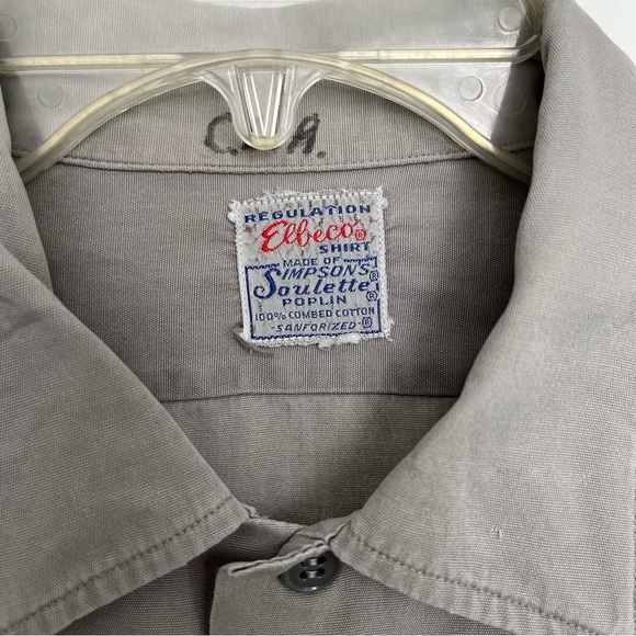 1950s vintage - uniform workwear - Elbeco Sanforized Poplin - GM automotive - Picture 3 of 7